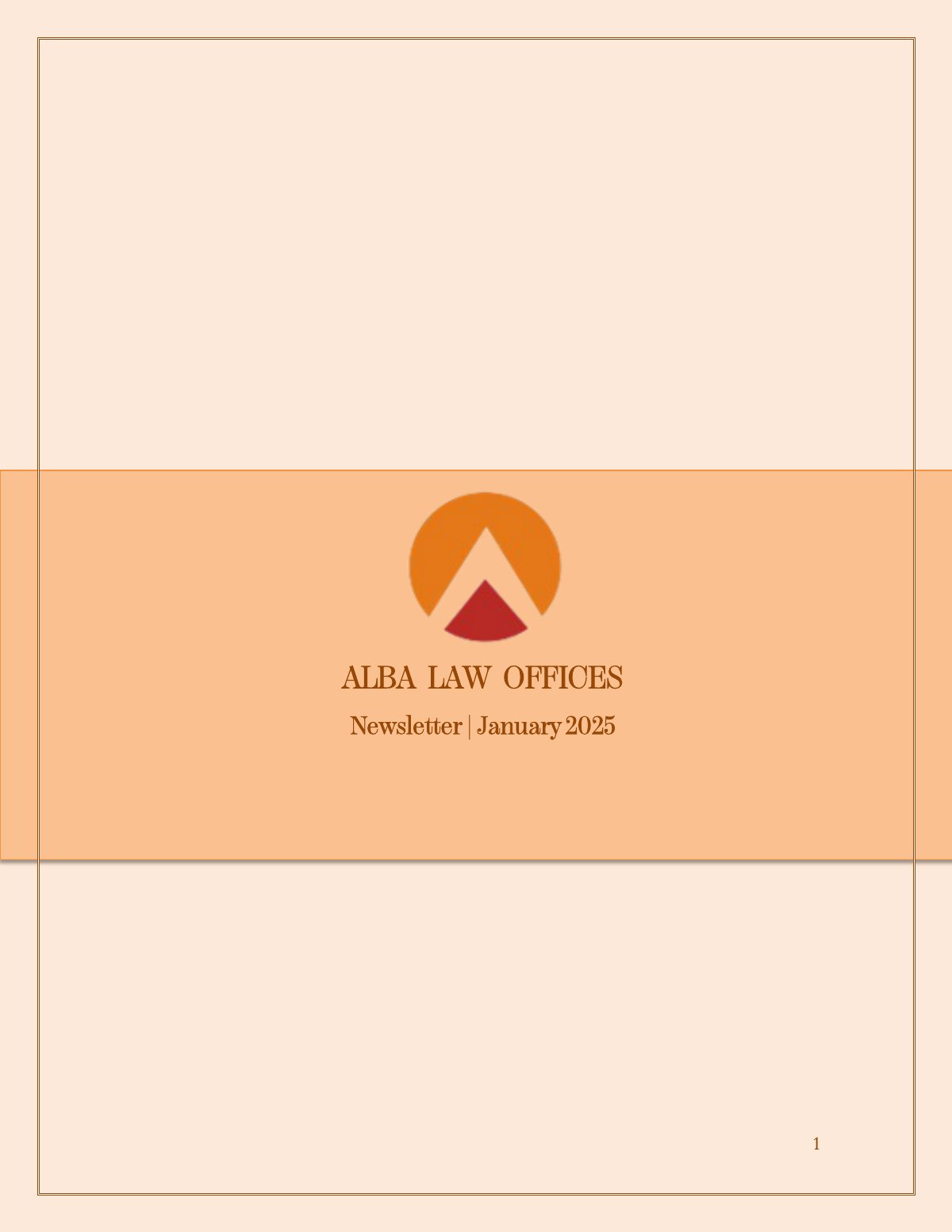 Newsletter January 2025 cover