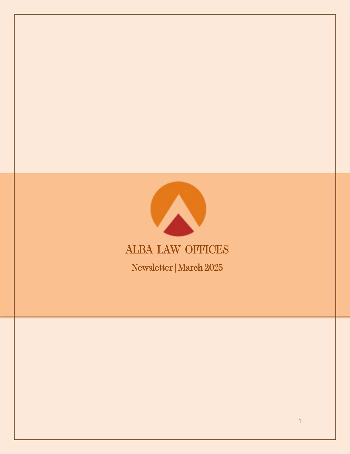 Newsletter March 2025 cover