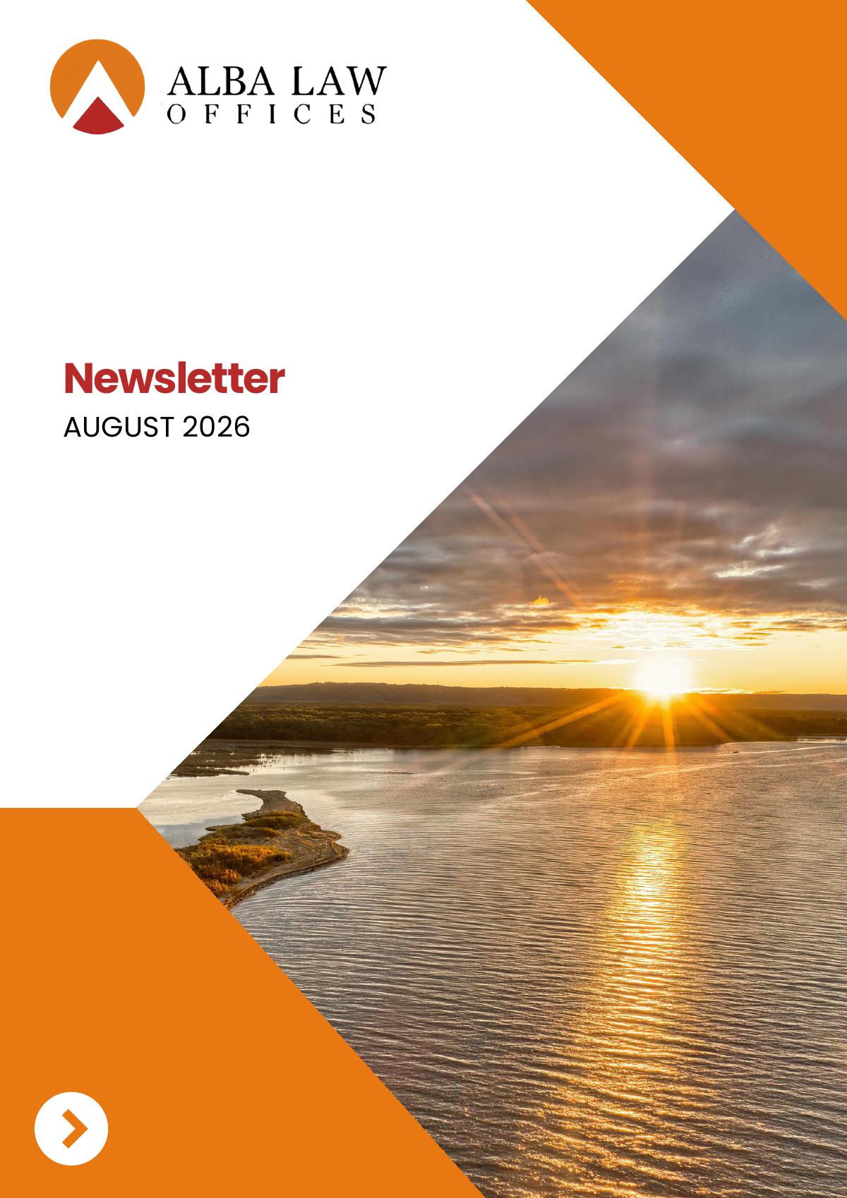 Newsletter August 2026 cover